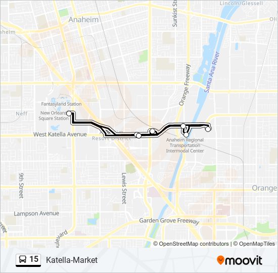 15 bus Line Map