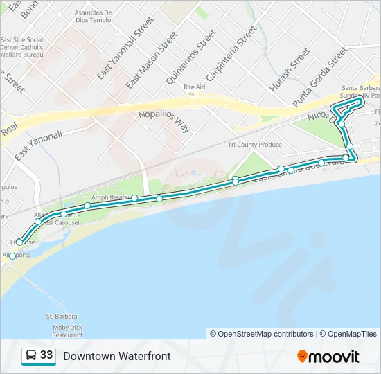 33 Bus Line Map