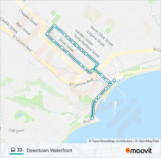 33 Bus Line Map