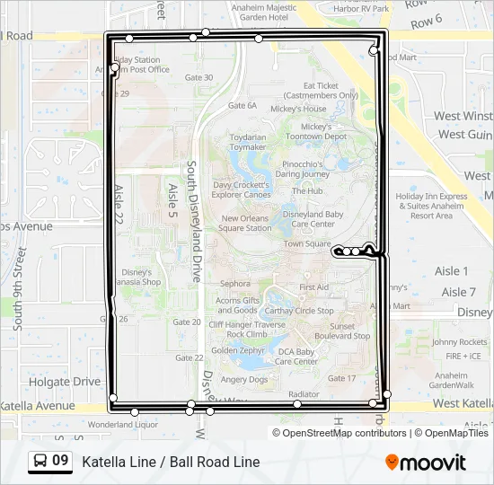 09 Bus Line Map