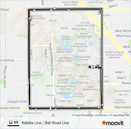 09 Bus Line Map