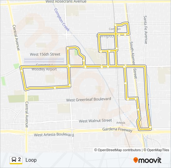 2 bus Line Map