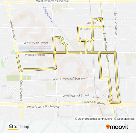 2 Bus Line Map
