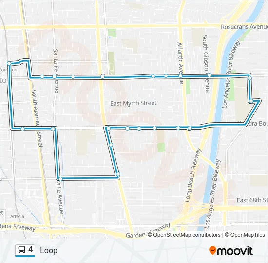 4 Bus Line Map