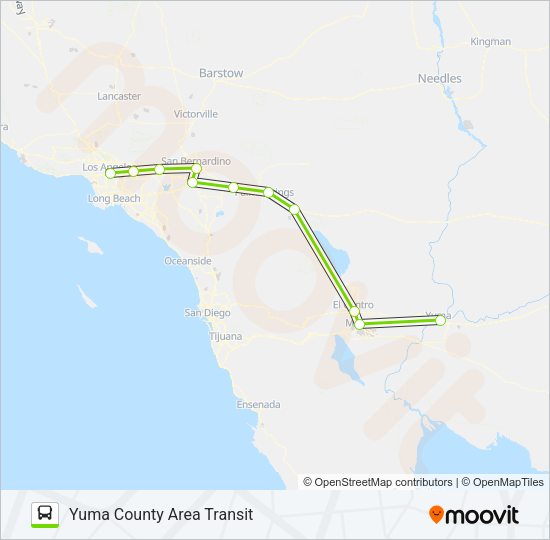 FLIXBUS 2055 Bus Line Map