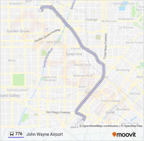 776 Bus Line Map