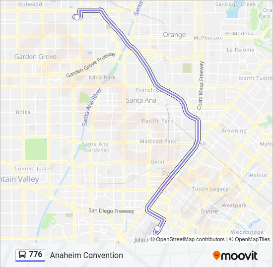776 Bus Line Map