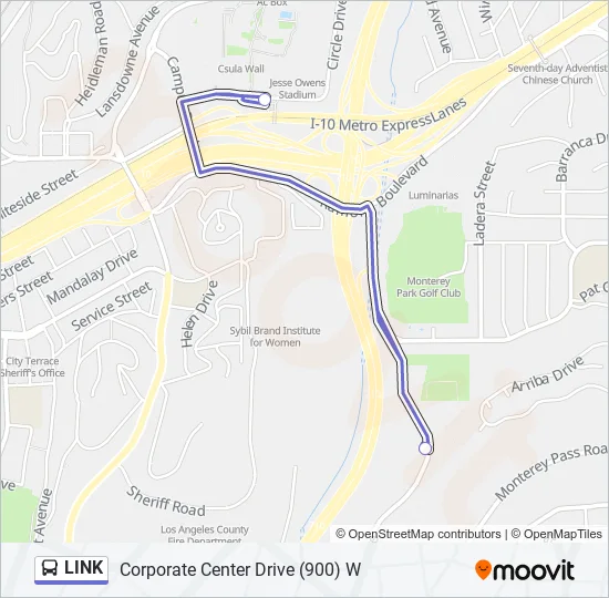 LINK Bus Line Map