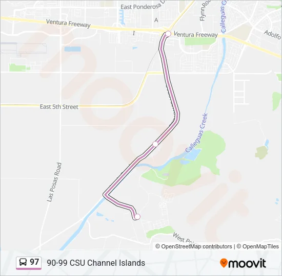 97 Bus Line Map