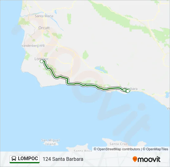 LOMPOC Bus Line Map