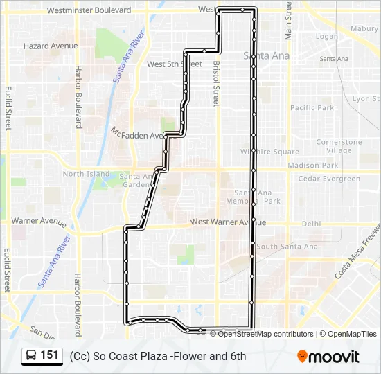 151 Bus Line Map