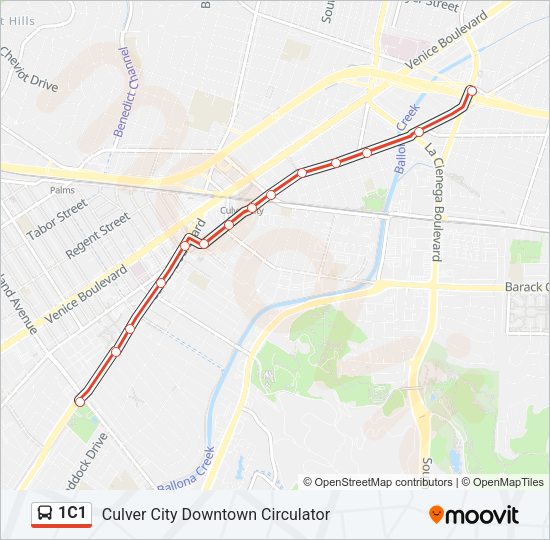 1C1 Bus Line Map