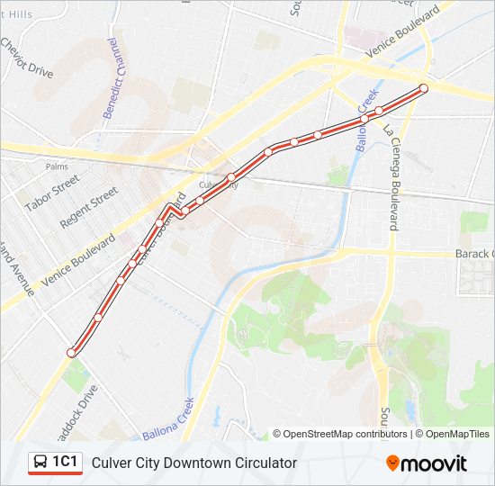 1C1 Bus Line Map