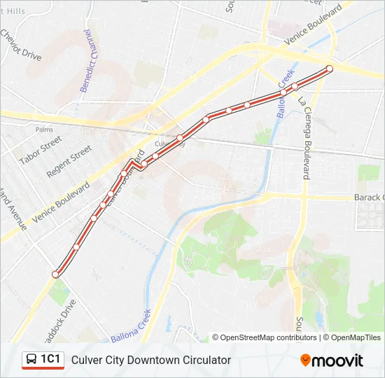 1C1 Bus Line Map
