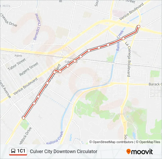 1C1 Bus Line Map