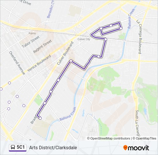 5C1 Bus Line Map