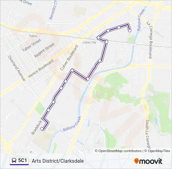 5C1 Bus Line Map