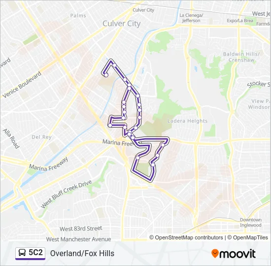 5C2 Bus Line Map