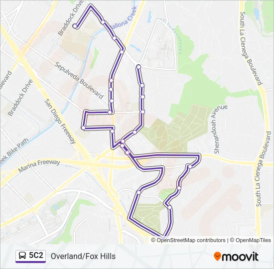5C2 Bus Line Map