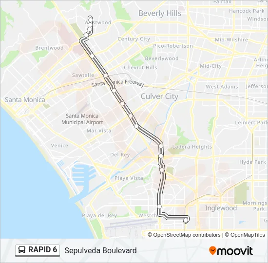 RAPID 6 Bus Line Map