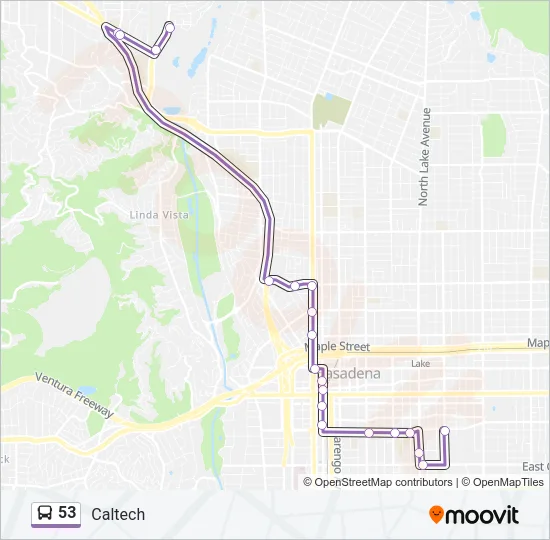 53 Bus Line Map