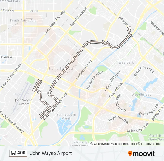 400 Bus Line Map