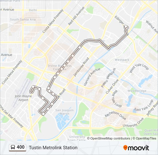 400 bus Line Map