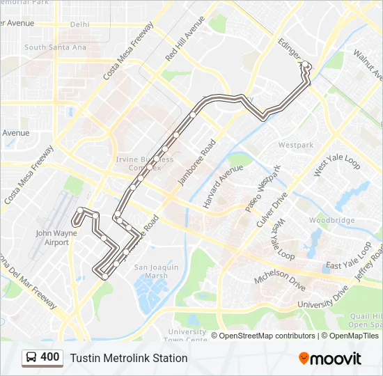 400 Bus Line Map