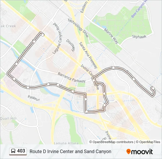 403 Bus Line Map