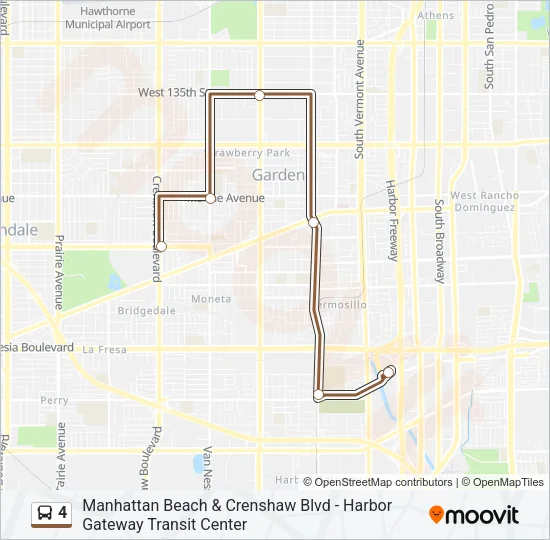 4 Bus Line Map