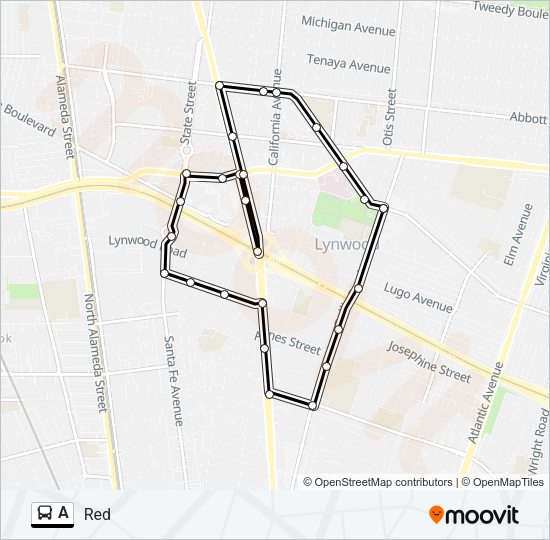 A Bus Line Map