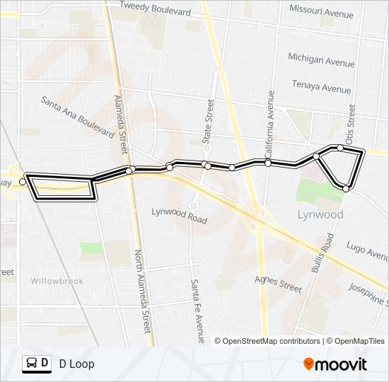 D Bus Line Map