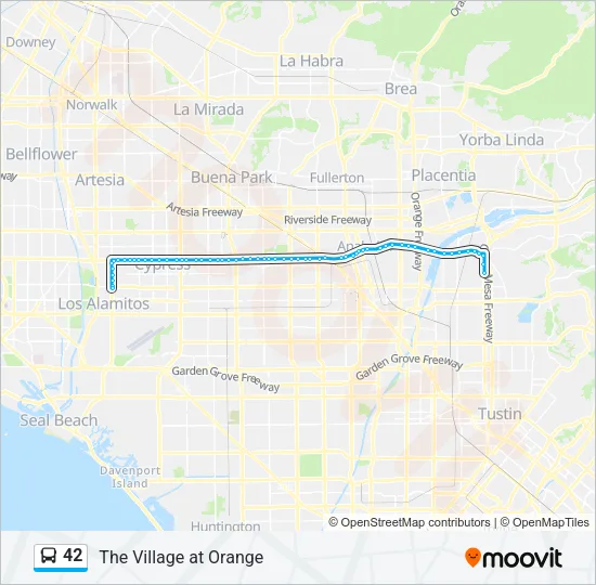 42 Bus Line Map