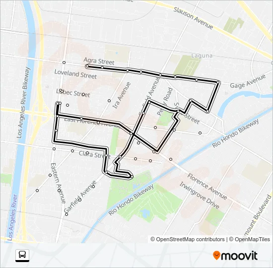 MONDAY-SATURDAY Bus Line Map