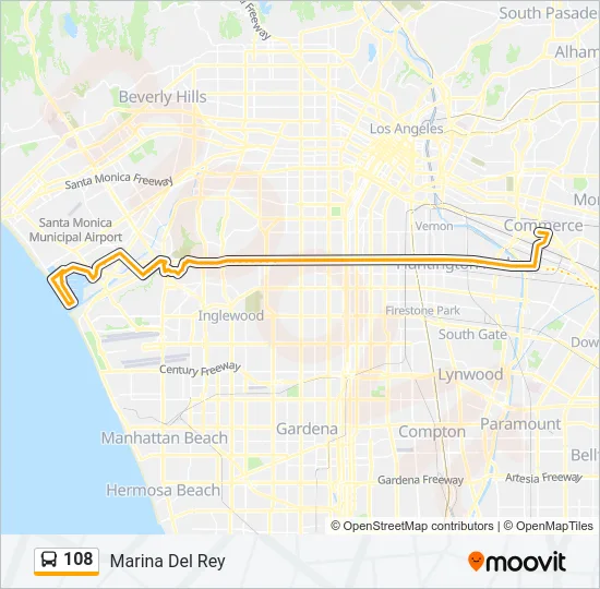 108 Bus Line Map