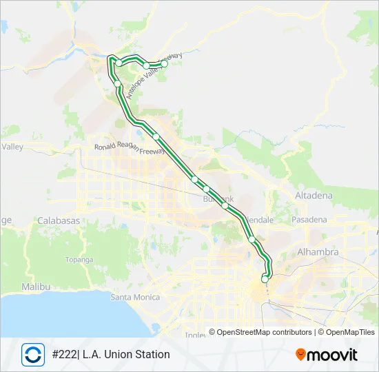 AV LINE Train Line Map