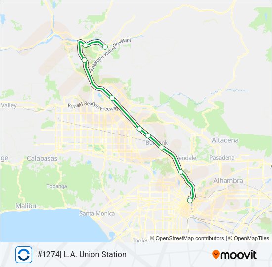 AV LINE Train Line Map