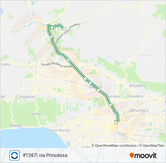 AV LINE Train Line Map