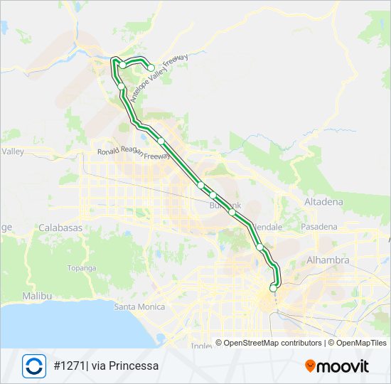AV LINE Train Line Map