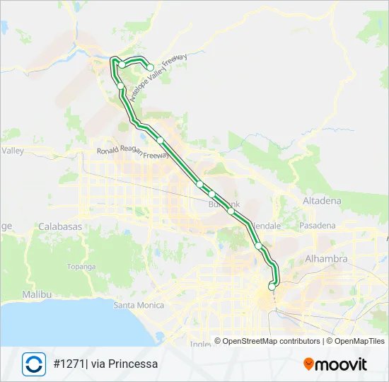 AV LINE Train Line Map