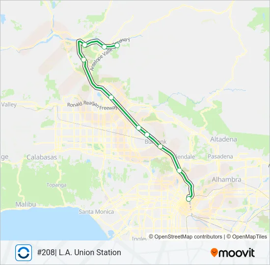 AV LINE Train Line Map