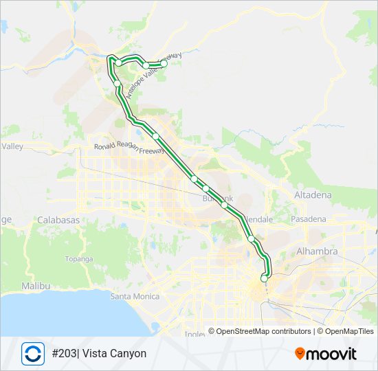 AV LINE Train Line Map