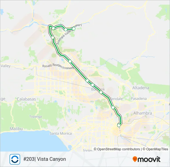 AV LINE Train Line Map