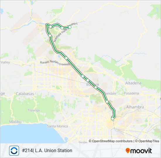 AV LINE Train Line Map