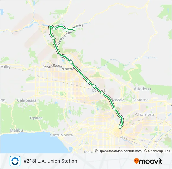 AV LINE Train Line Map