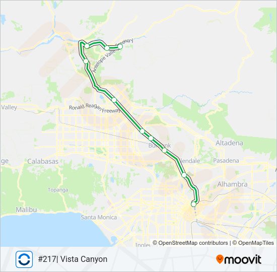 AV LINE Train Line Map