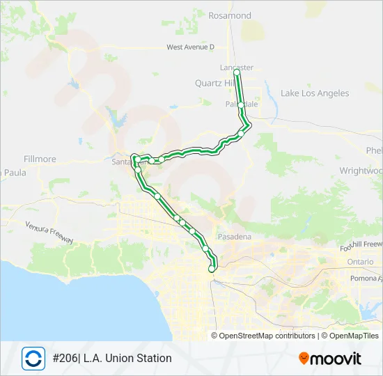 AV LINE Train Line Map