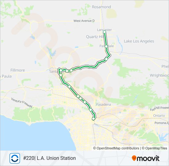 AV LINE Train Line Map