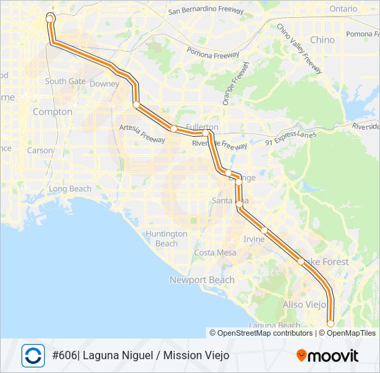 OC LINE Train Line Map