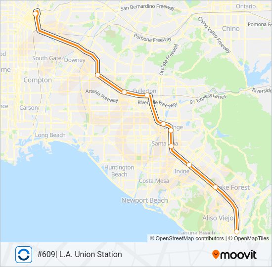 OC LINE Train Line Map